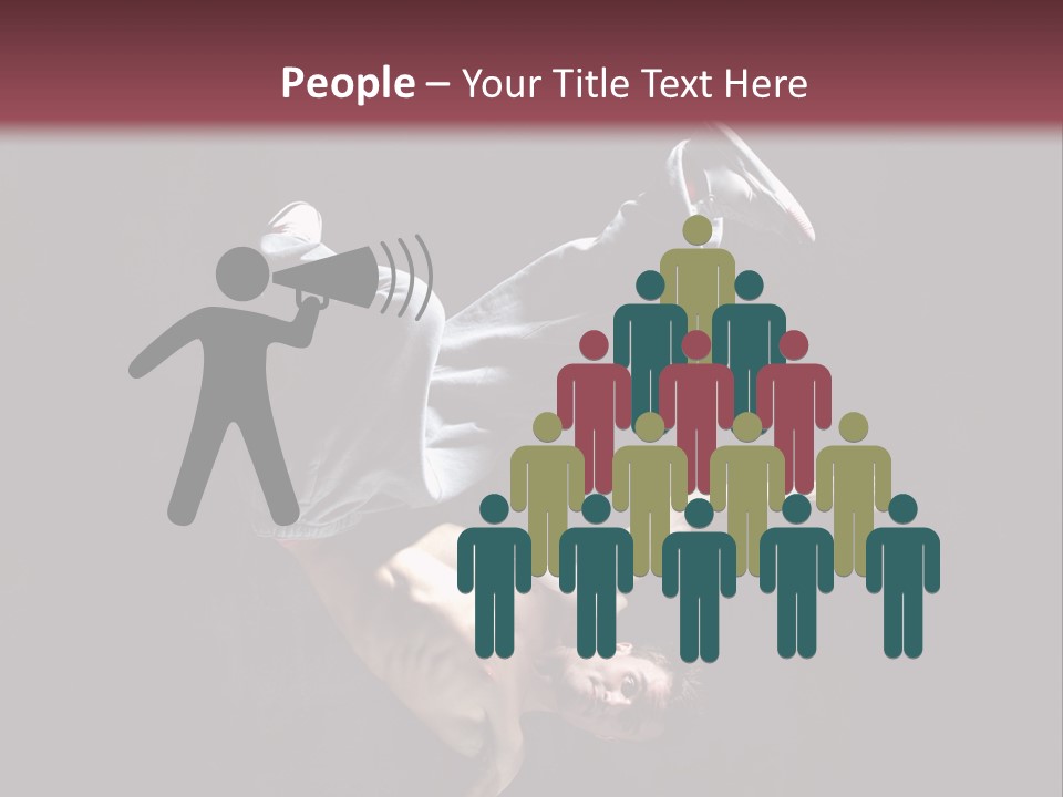 Stunt Posing Hiphop PowerPoint Template