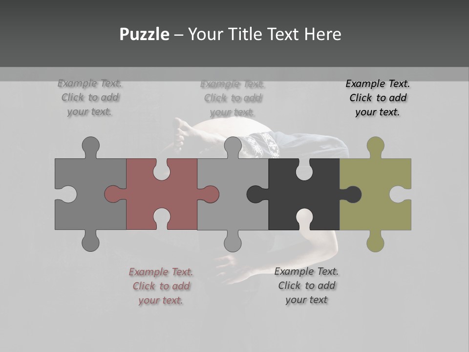 Caucasian Stretching Pilates PowerPoint Template