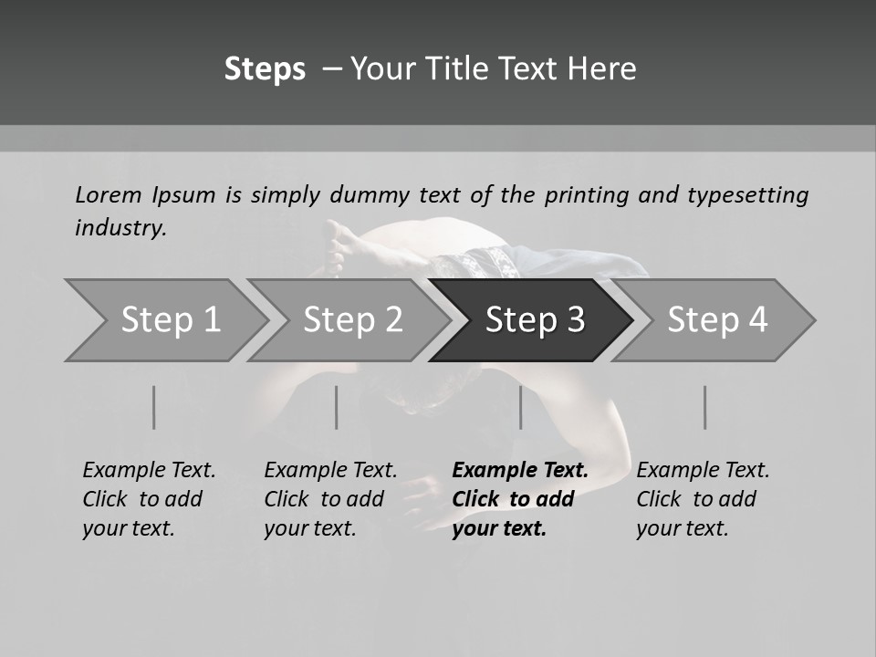 Caucasian Stretching Pilates PowerPoint Template