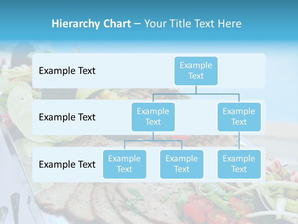 White Dining Meat PowerPoint Template