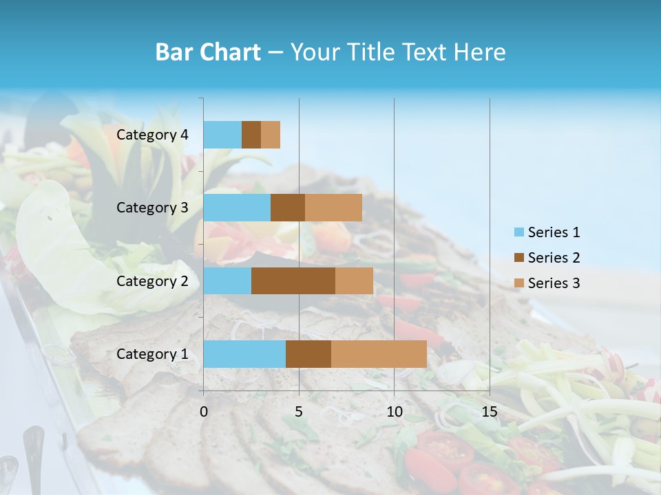 White Dining Meat PowerPoint Template