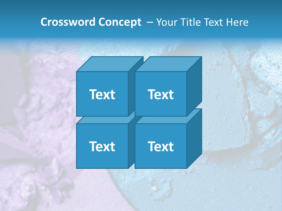 A Blue Bowl Filled With Blue Powder On Top Of A Purple Background PowerPoint Template