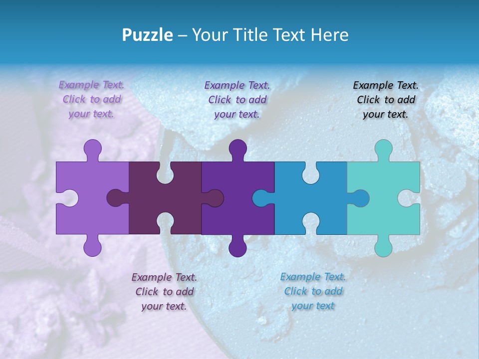 A Blue Bowl Filled With Blue Powder On Top Of A Purple Background PowerPoint Template