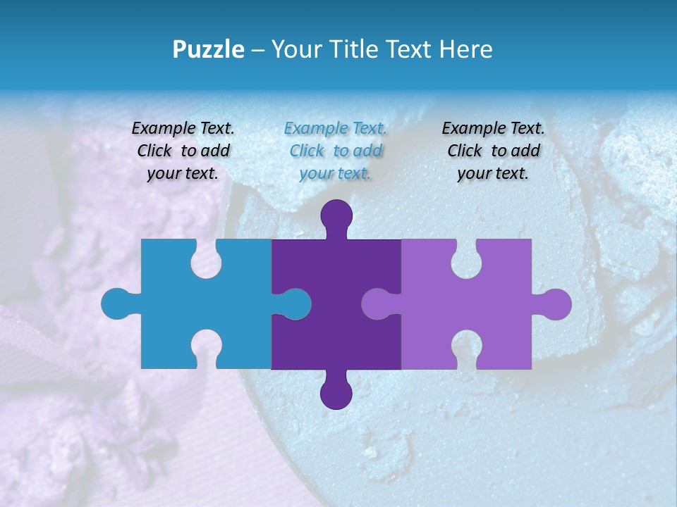 A Blue Bowl Filled With Blue Powder On Top Of A Purple Background PowerPoint Template