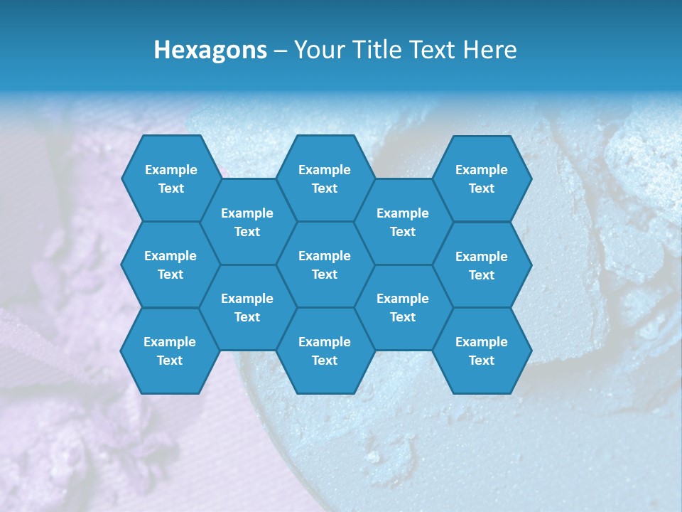 A Blue Bowl Filled With Blue Powder On Top Of A Purple Background PowerPoint Template