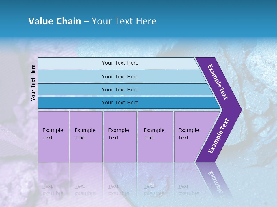 A Blue Bowl Filled With Blue Powder On Top Of A Purple Background PowerPoint Template