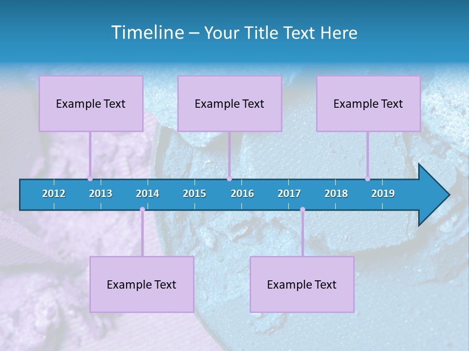 A Blue Bowl Filled With Blue Powder On Top Of A Purple Background PowerPoint Template