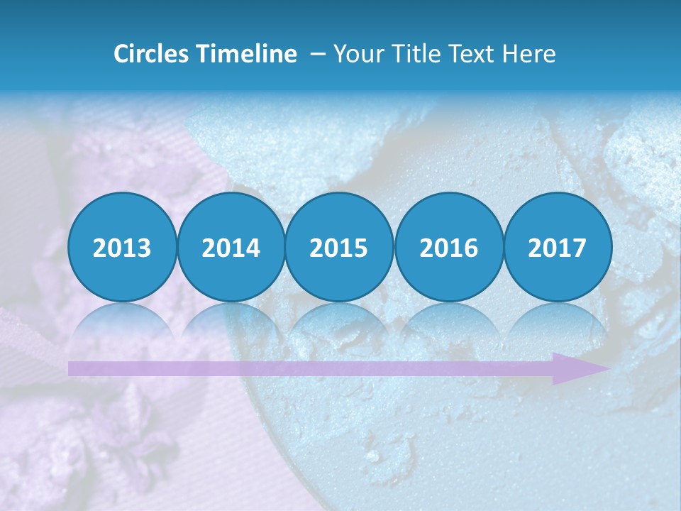 A Blue Bowl Filled With Blue Powder On Top Of A Purple Background PowerPoint Template