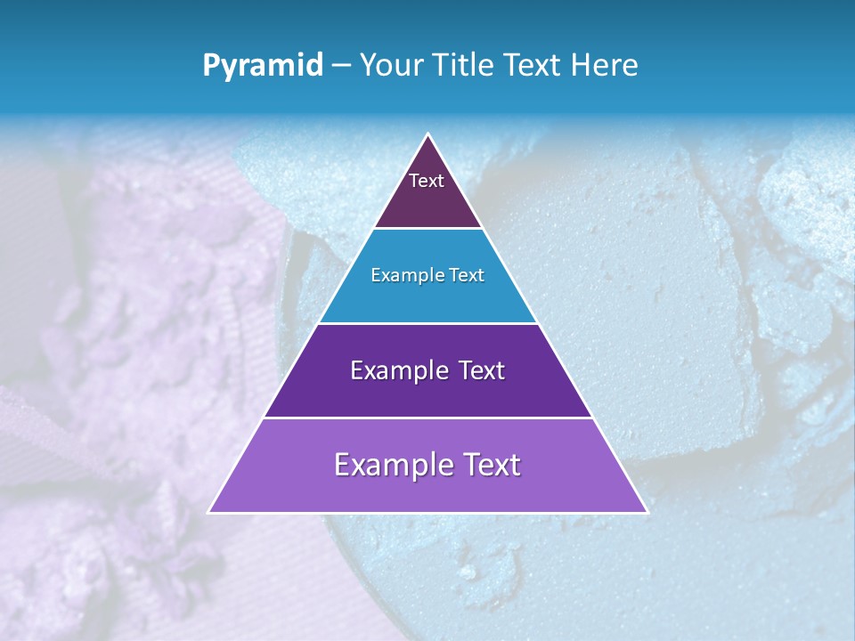 A Blue Bowl Filled With Blue Powder On Top Of A Purple Background PowerPoint Template