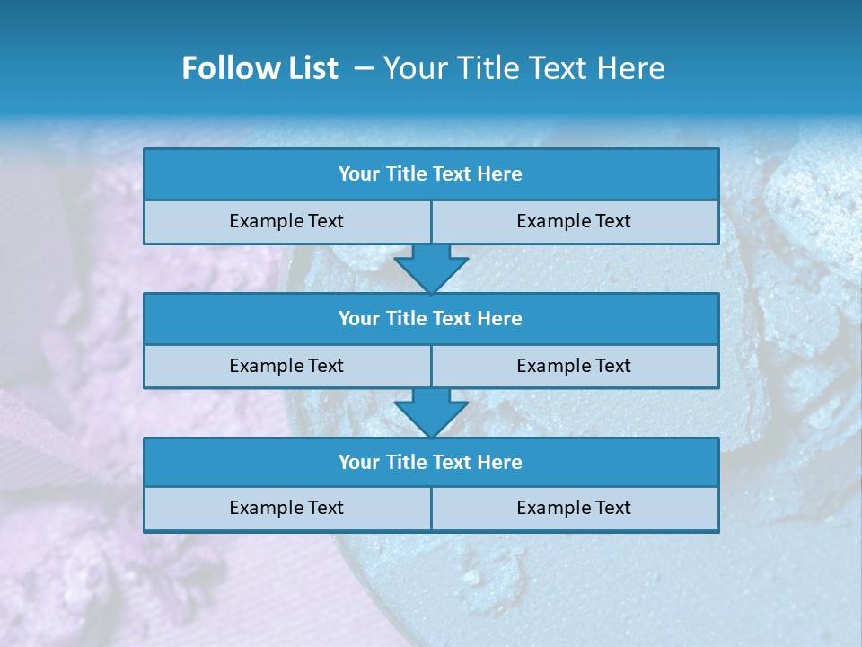 A Blue Bowl Filled With Blue Powder On Top Of A Purple Background PowerPoint Template