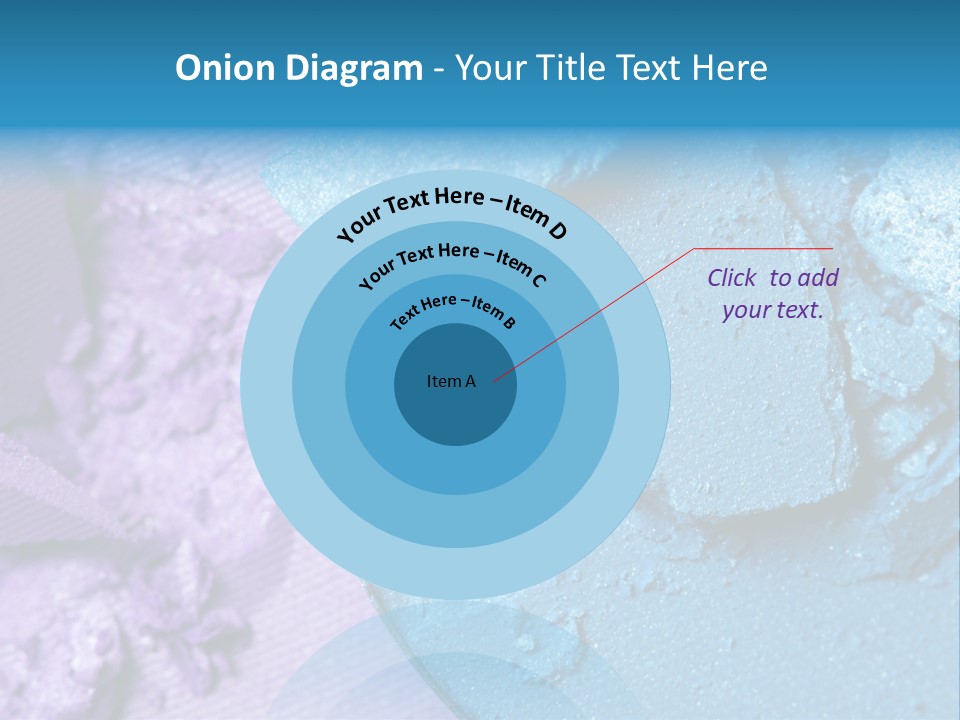 A Blue Bowl Filled With Blue Powder On Top Of A Purple Background PowerPoint Template