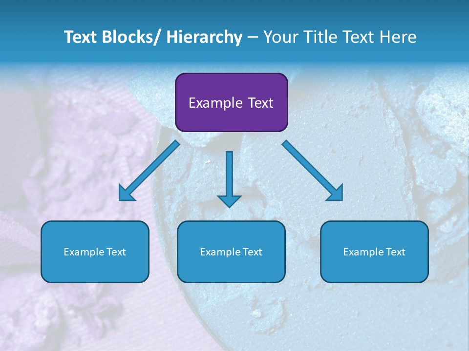 A Blue Bowl Filled With Blue Powder On Top Of A Purple Background PowerPoint Template