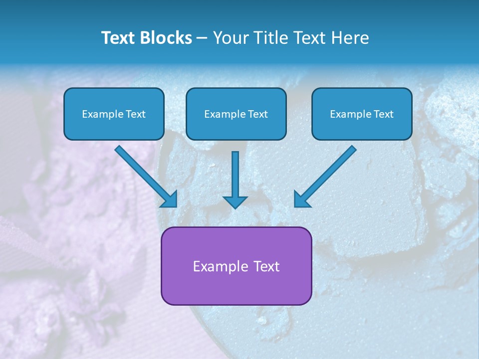 A Blue Bowl Filled With Blue Powder On Top Of A Purple Background PowerPoint Template