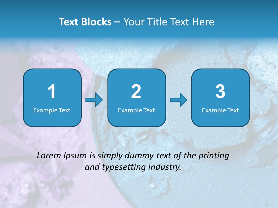 A Blue Bowl Filled With Blue Powder On Top Of A Purple Background PowerPoint Template