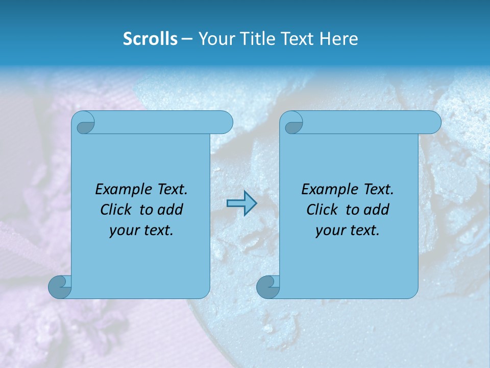 A Blue Bowl Filled With Blue Powder On Top Of A Purple Background PowerPoint Template
