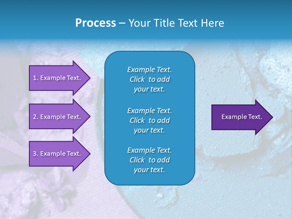 A Blue Bowl Filled With Blue Powder On Top Of A Purple Background PowerPoint Template