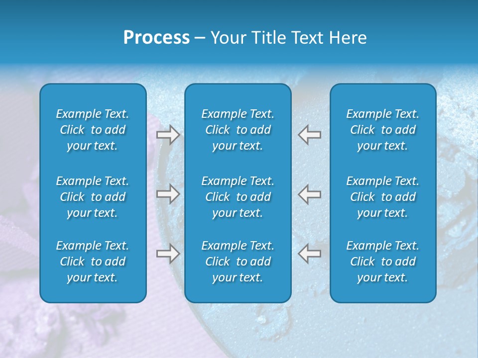A Blue Bowl Filled With Blue Powder On Top Of A Purple Background PowerPoint Template