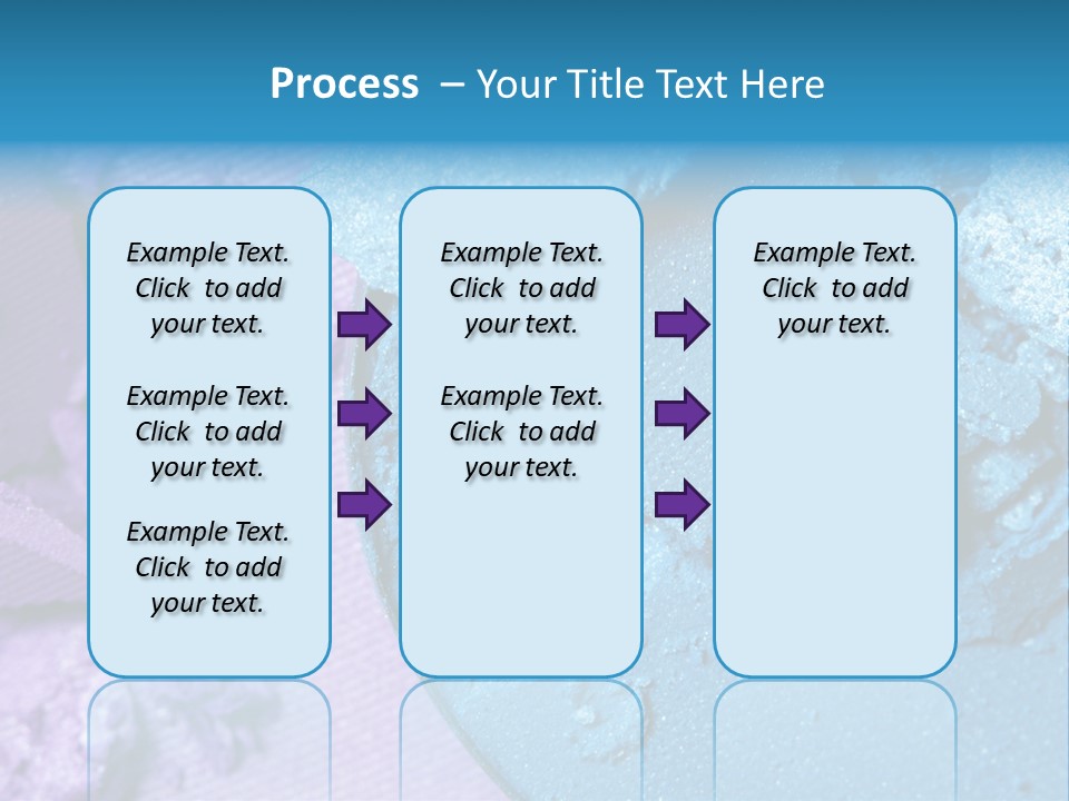A Blue Bowl Filled With Blue Powder On Top Of A Purple Background PowerPoint Template