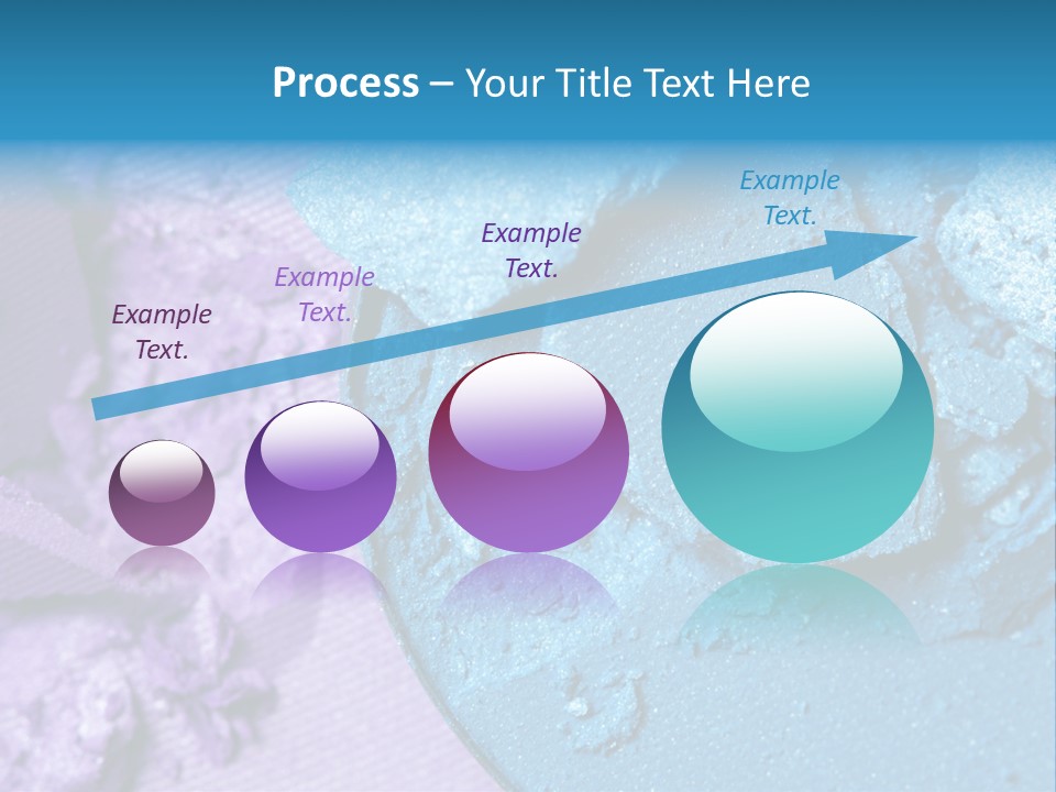 A Blue Bowl Filled With Blue Powder On Top Of A Purple Background PowerPoint Template
