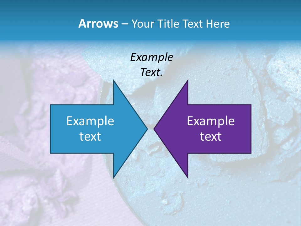 A Blue Bowl Filled With Blue Powder On Top Of A Purple Background PowerPoint Template