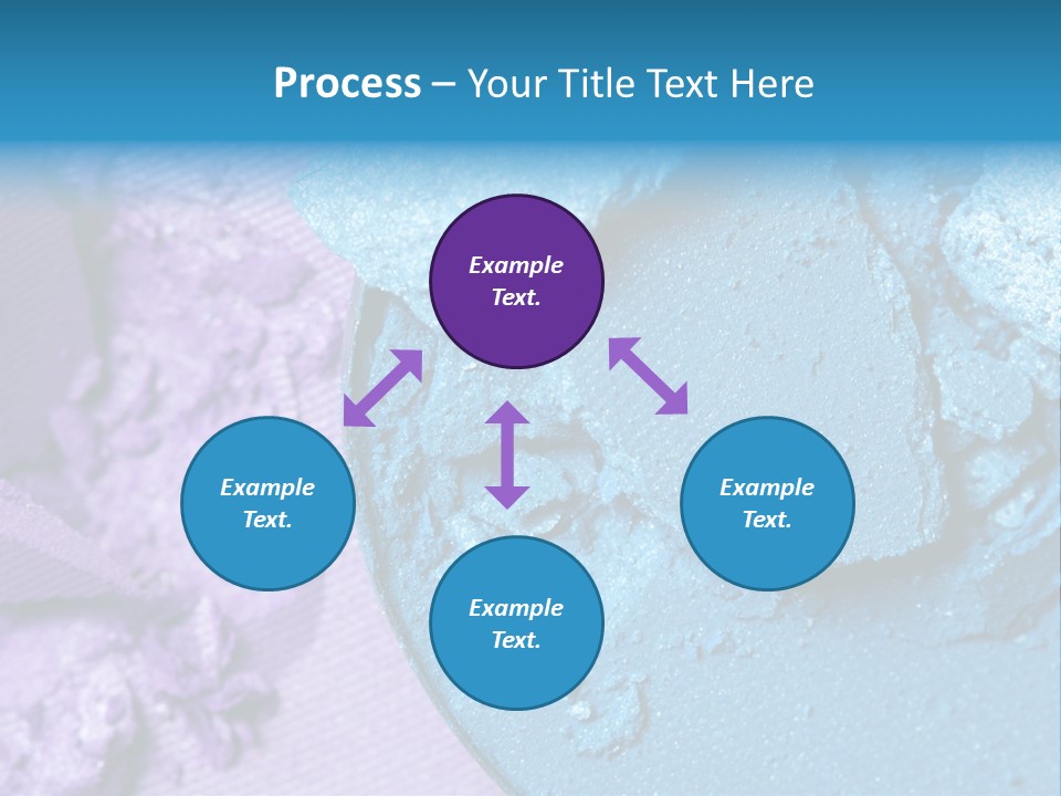 A Blue Bowl Filled With Blue Powder On Top Of A Purple Background PowerPoint Template