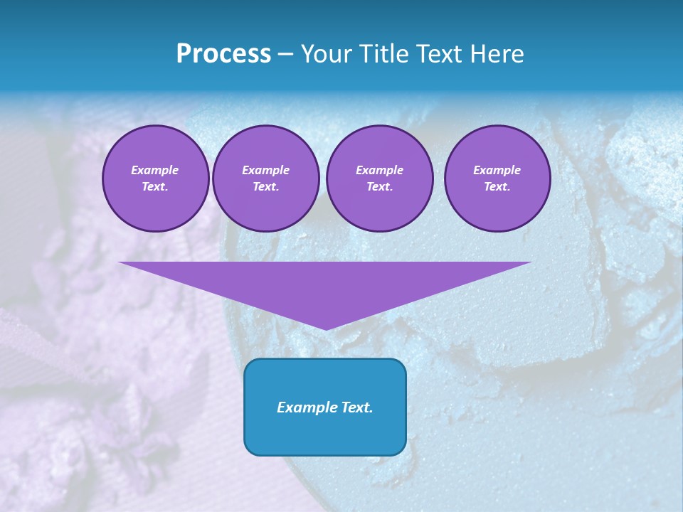 A Blue Bowl Filled With Blue Powder On Top Of A Purple Background PowerPoint Template
