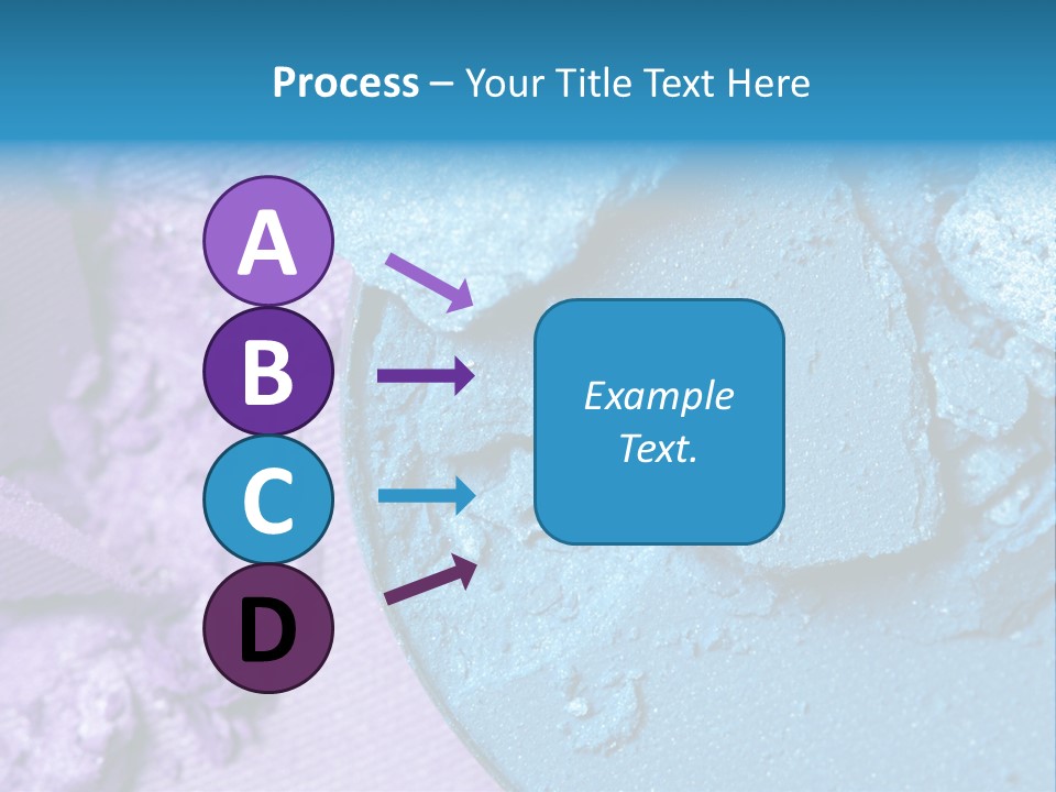 A Blue Bowl Filled With Blue Powder On Top Of A Purple Background PowerPoint Template