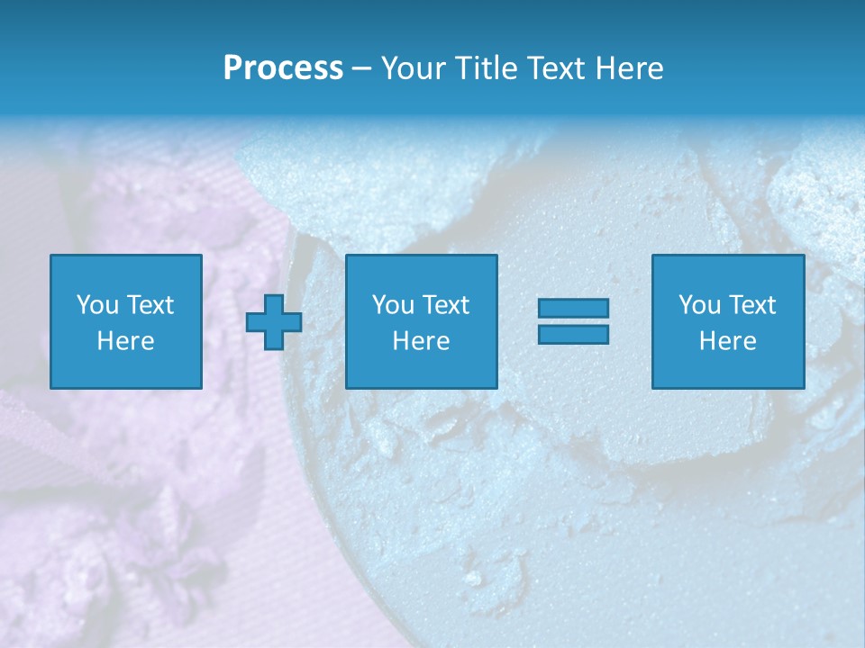A Blue Bowl Filled With Blue Powder On Top Of A Purple Background PowerPoint Template