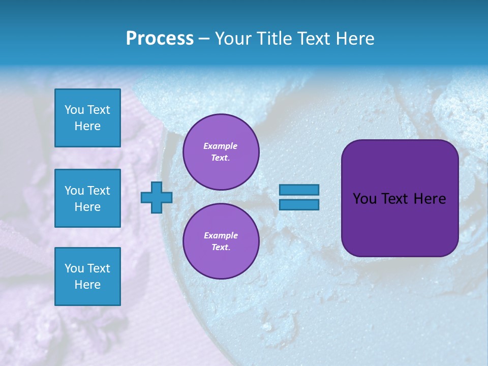A Blue Bowl Filled With Blue Powder On Top Of A Purple Background PowerPoint Template