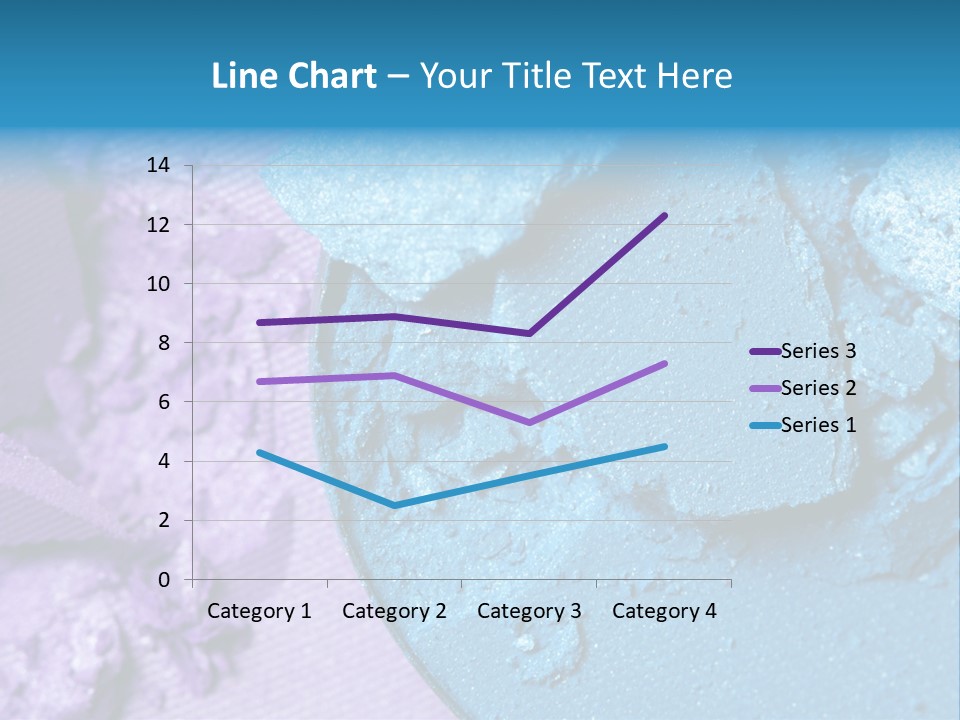 A Blue Bowl Filled With Blue Powder On Top Of A Purple Background PowerPoint Template