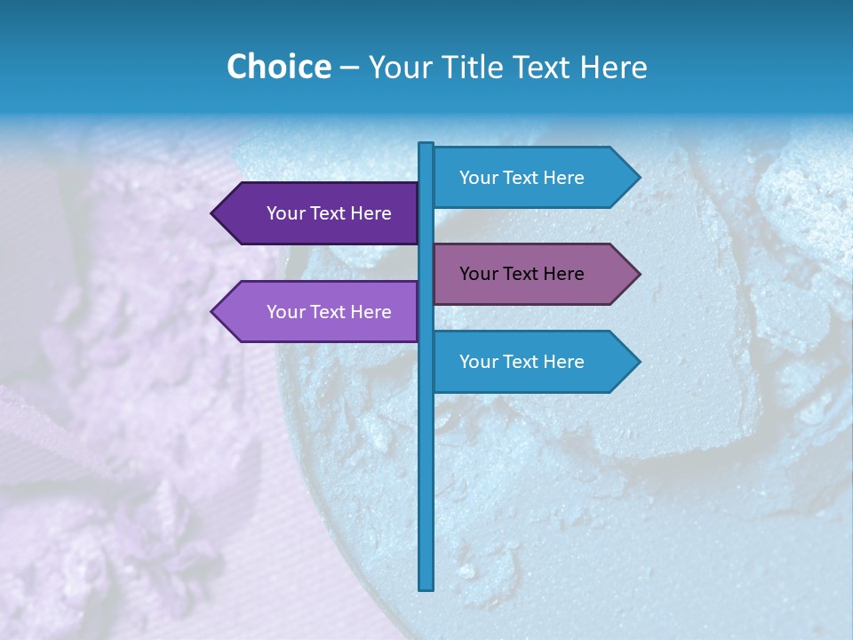 A Blue Bowl Filled With Blue Powder On Top Of A Purple Background PowerPoint Template