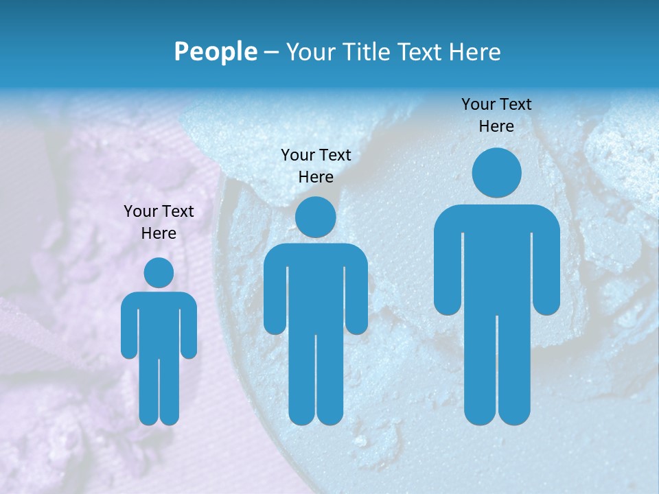 A Blue Bowl Filled With Blue Powder On Top Of A Purple Background PowerPoint Template