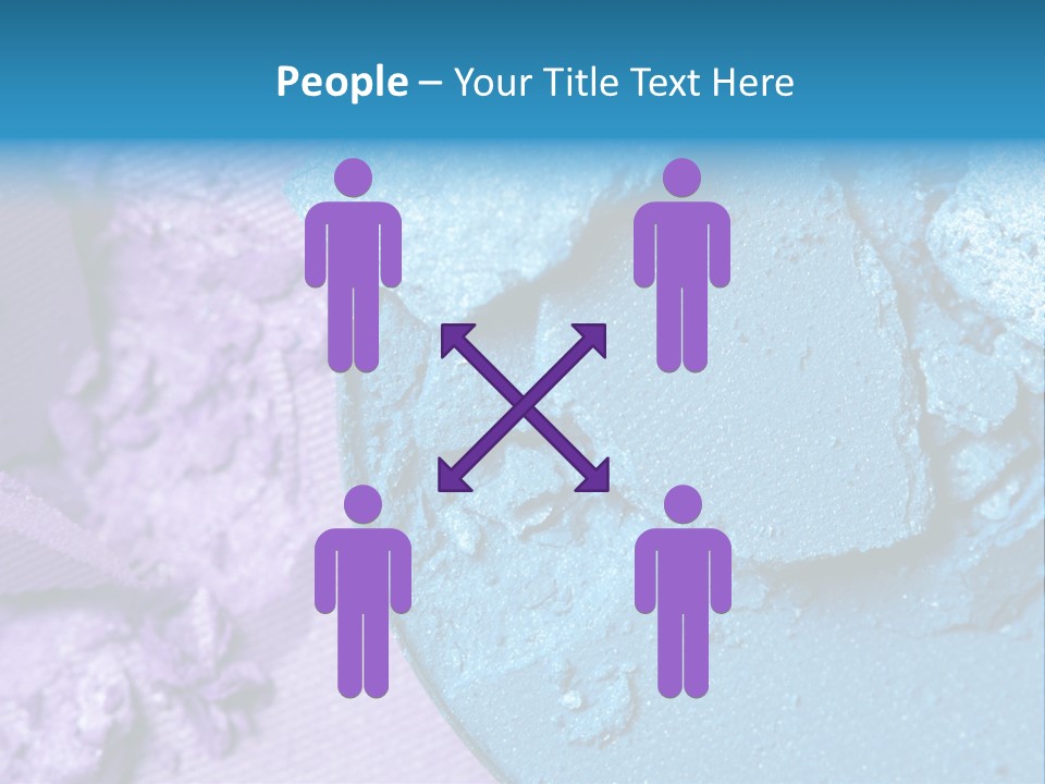 A Blue Bowl Filled With Blue Powder On Top Of A Purple Background PowerPoint Template