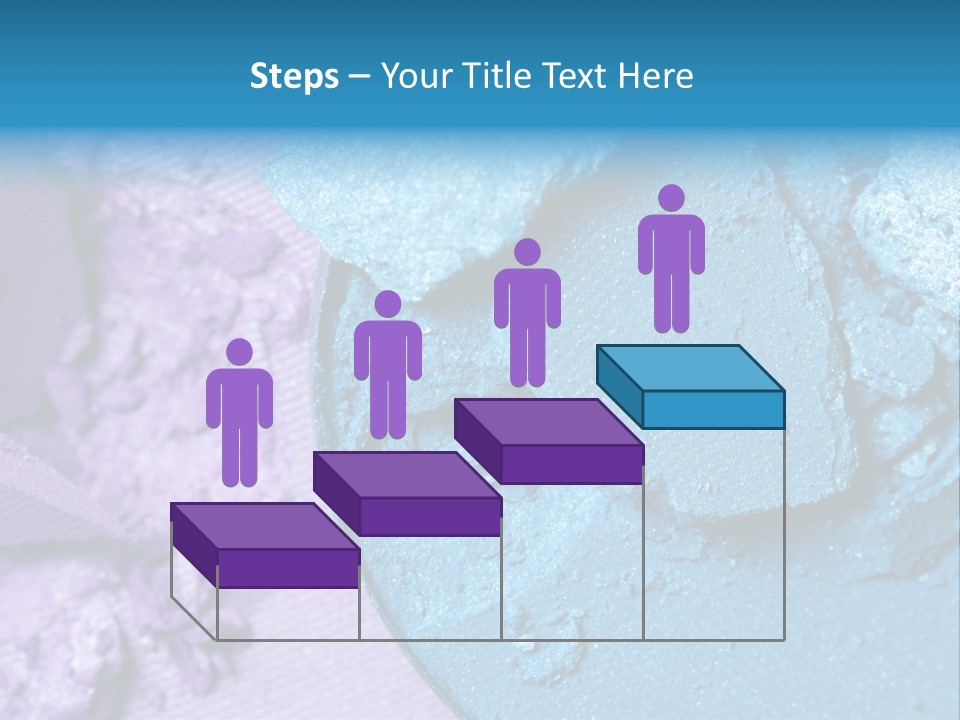 A Blue Bowl Filled With Blue Powder On Top Of A Purple Background PowerPoint Template