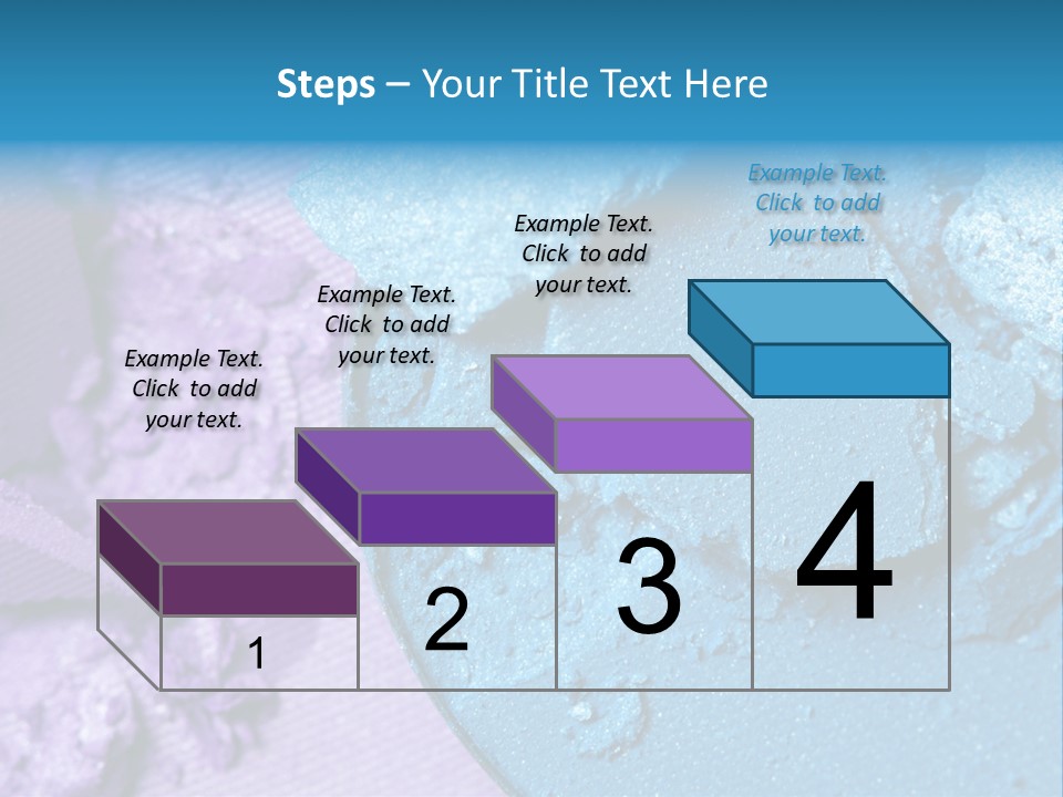 A Blue Bowl Filled With Blue Powder On Top Of A Purple Background PowerPoint Template