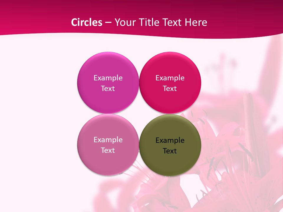 Pretty Blur Petals PowerPoint Template