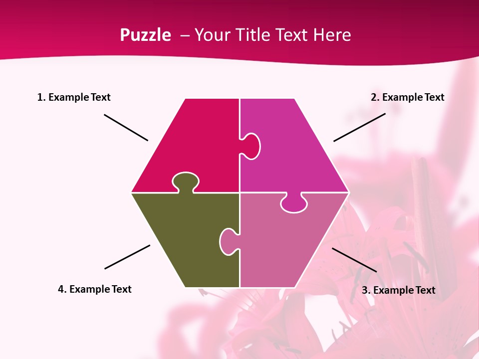 Pretty Blur Petals PowerPoint Template