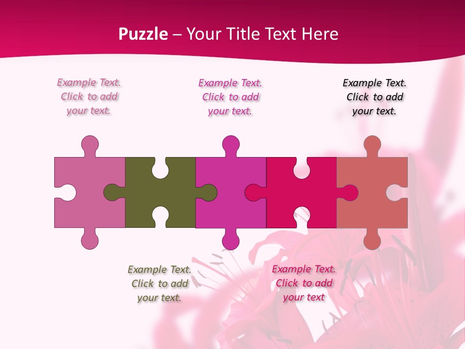 Pretty Blur Petals PowerPoint Template