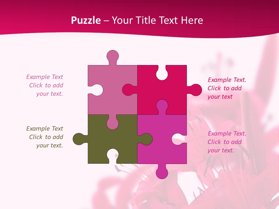 Pretty Blur Petals PowerPoint Template