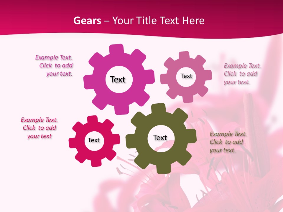 Pretty Blur Petals PowerPoint Template