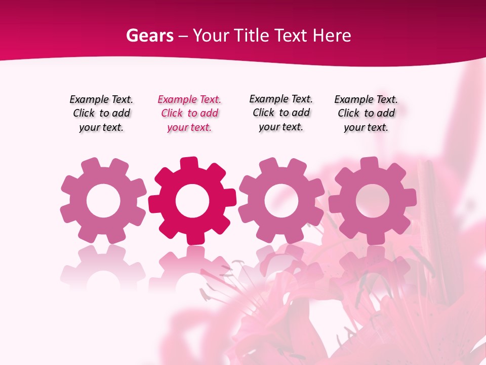 Pretty Blur Petals PowerPoint Template