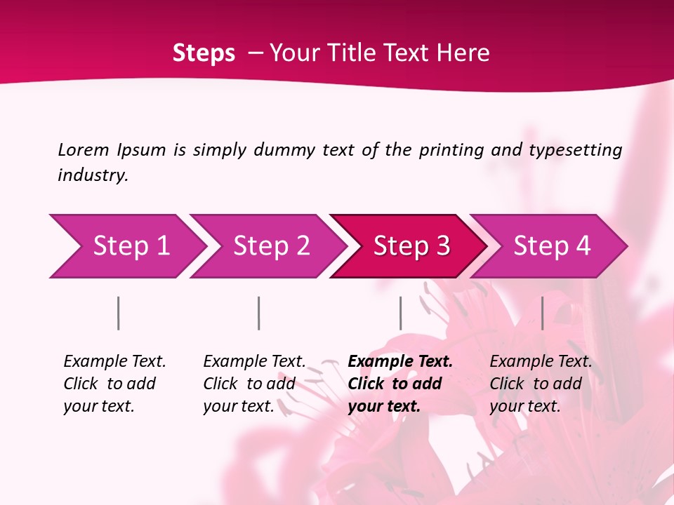Pretty Blur Petals PowerPoint Template