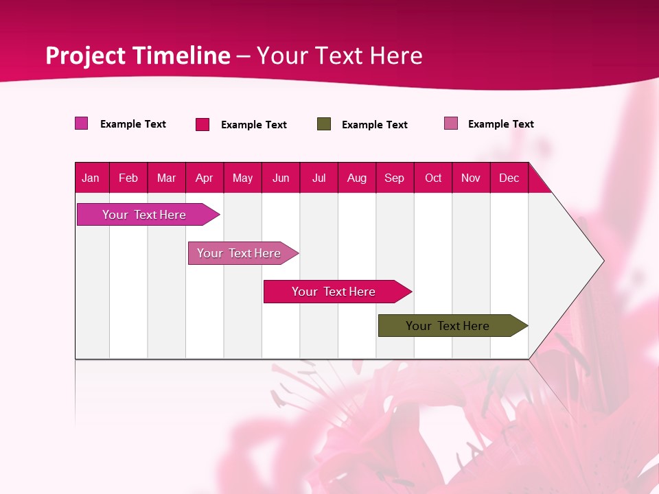 Pretty Blur Petals PowerPoint Template