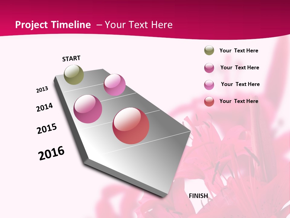 Pretty Blur Petals PowerPoint Template
