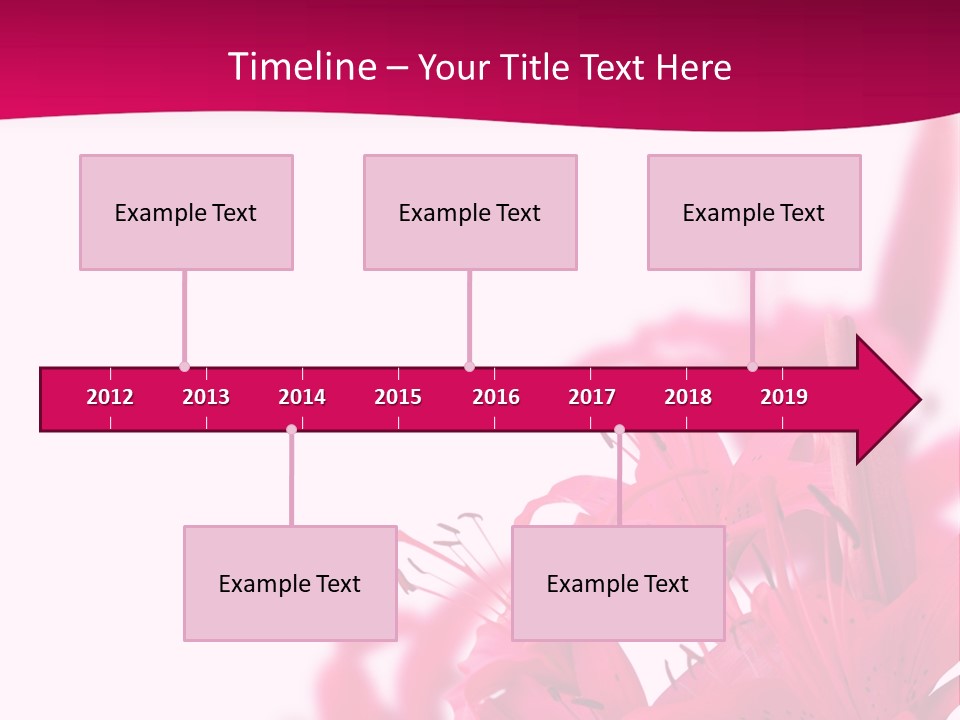 Pretty Blur Petals PowerPoint Template
