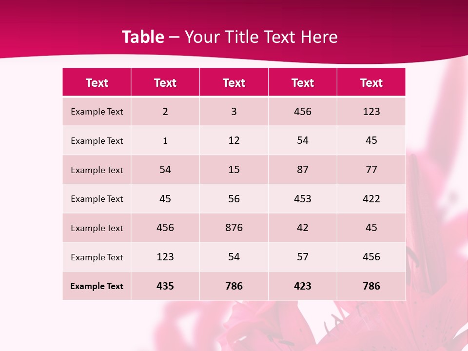 Pretty Blur Petals PowerPoint Template