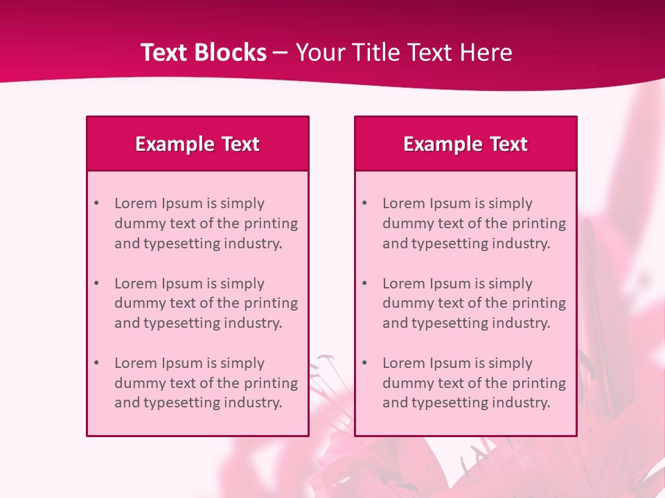 Pretty Blur Petals PowerPoint Template