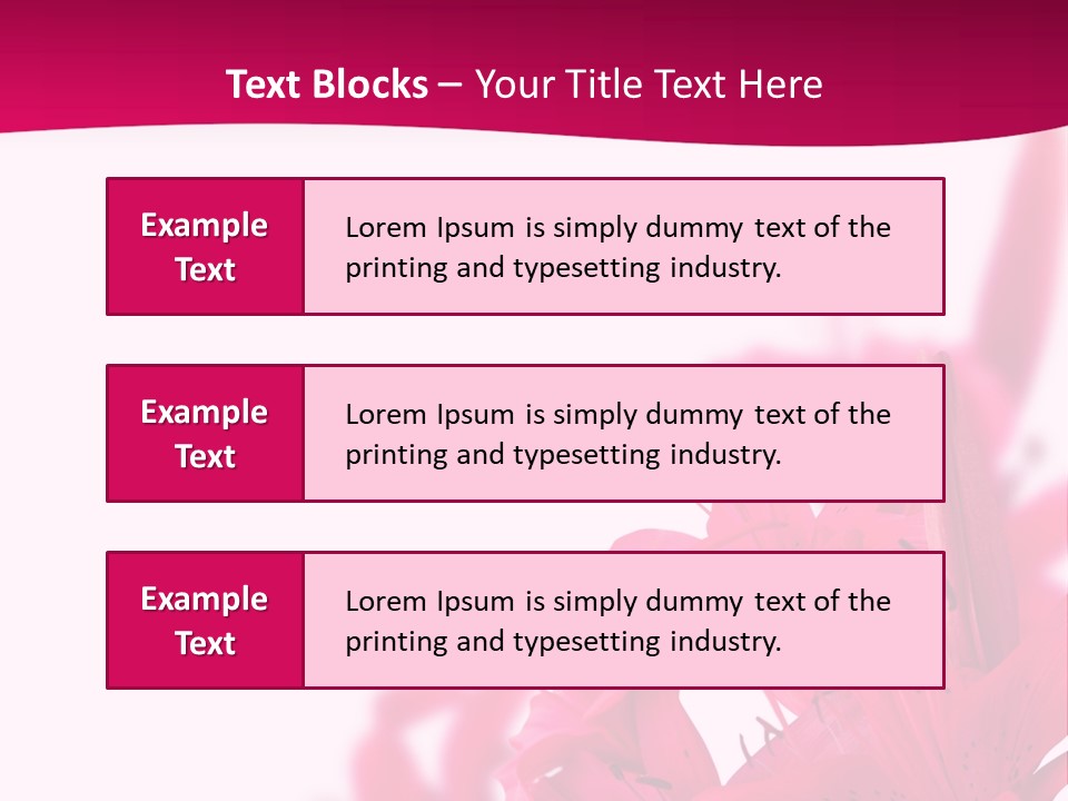 Pretty Blur Petals PowerPoint Template
