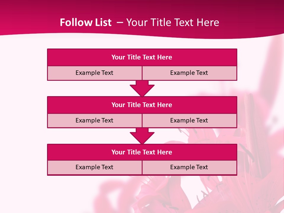 Pretty Blur Petals PowerPoint Template