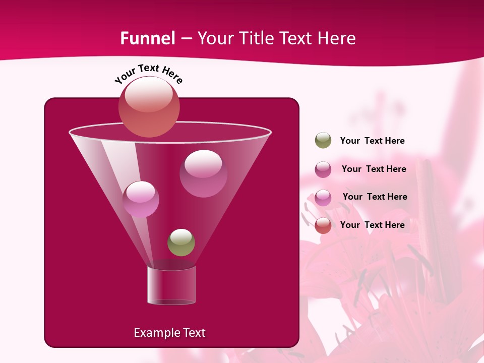 Pretty Blur Petals PowerPoint Template